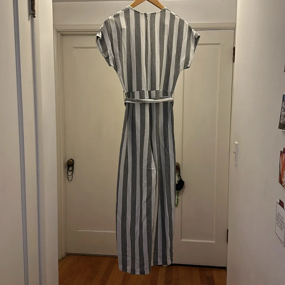 NWOT Rails White & Black Stripe Women’s Jumpsuit - Picture 2 of 9